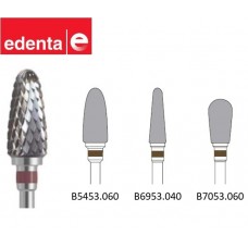 Edenta TC Cross Cut Burs - Fine/Coarse - Dark Red Band - 1pc - Options Available